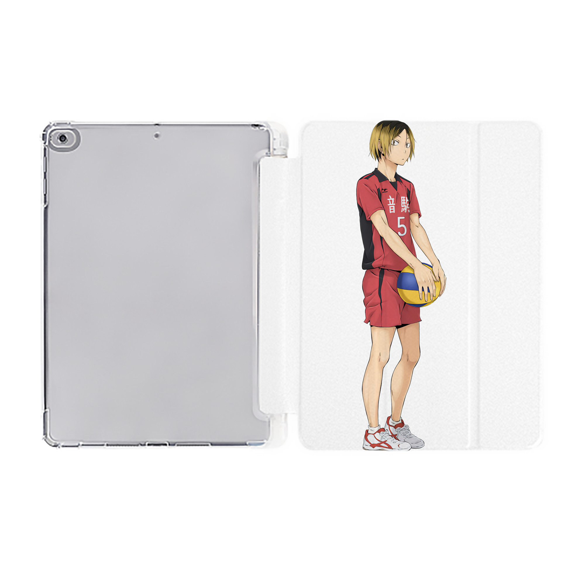 （画像用） ハイキュー!! Haikyu!! IPad ケース ペン収納付き 三つ折りスタンド PUレザー×シリコン 対応機種9.5/10.5/10.9インチ